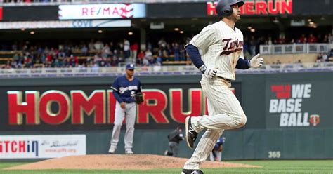 Rookie Jake Cave homers in debut, but Twins fall to Brewers