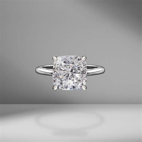 Cushion Cut Solitaire - Engagement Rings