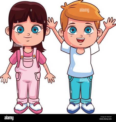 Cute dibujos animados para niños Imagen Vector de stock - Alamy