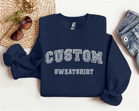 Custom Sweatshirt, College Sweatshirt, Custom Quote, Vintage Custom ...