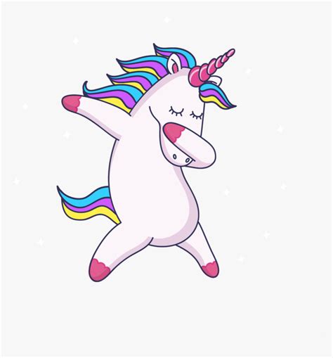 Cute Fat Unicorn Cartoon