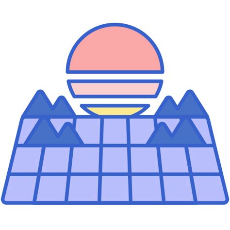 Vaporwave Generic Outline Color icon