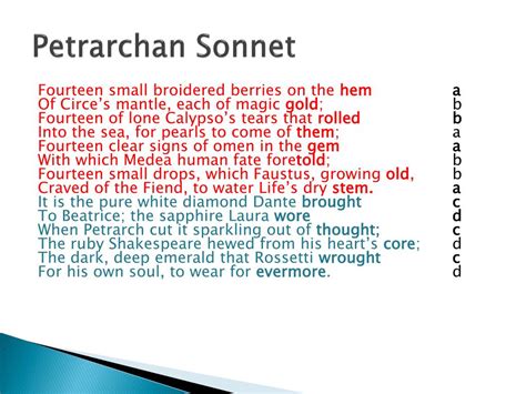 Petrarchan sonnet examples by students - stickersrewa