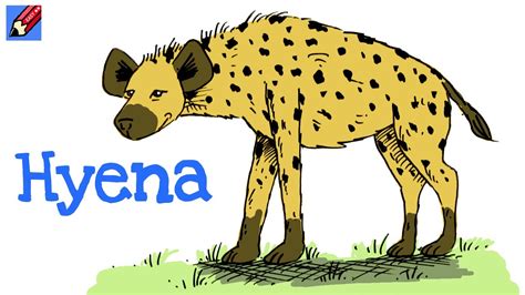 How To Draw A Cartoon Hyena - Effortbroad24