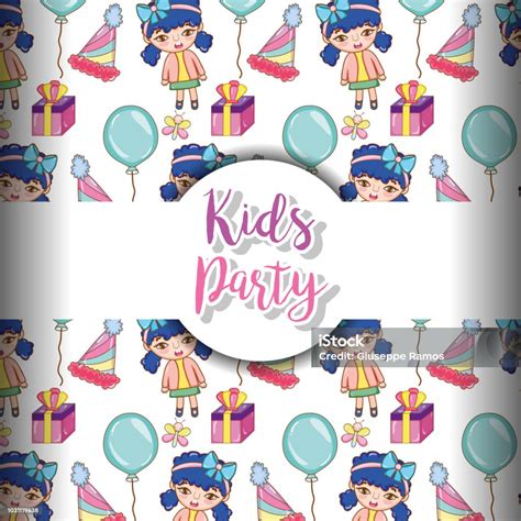 Kids Party Background Stock Illustration - Download Image Now - Art ...