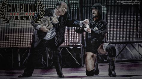 CM PUNK WITH PAUL HEYMAN by cmpunkster on DeviantArt