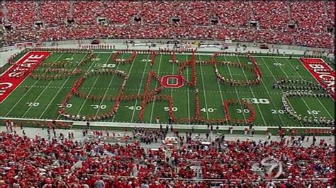 LOOK: Ohio State alumni band helps spell quadruple script Ohio ...