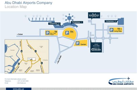 Abu Dhabi airport map - Ontheworldmap.com