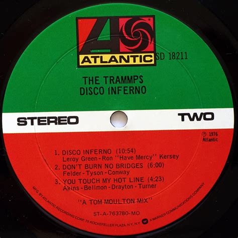 The Trammps - Disco Inferno - Used Vinyl - High-Fidelity Vinyl Records and Hi-Fi Equipment ...