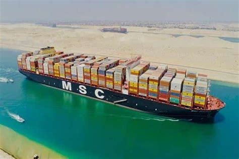 World's Largest Container Vessel Transits Suez Canal For First Time