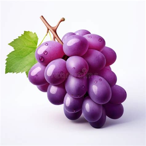Photo-realistic Grape Rendering with Monochromatic Color Scheme Stock Illustration ...