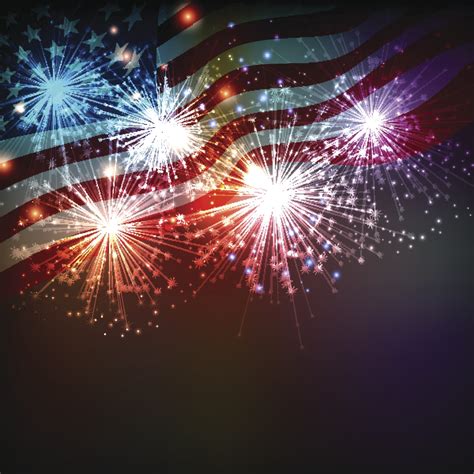 United States Flag Fireworks