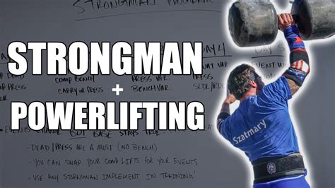 Strongman programming 101 (Program template incorporating strongman & powerlifting) - YouTube