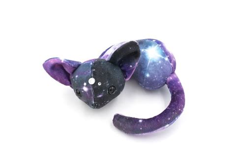 Purple Galaxy Cat Plush, Stuffed Animal, Plushie