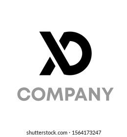 Xd Logo Icon Design Template Sign Stock Vector (Royalty Free) 1584933835 | Shutterstock