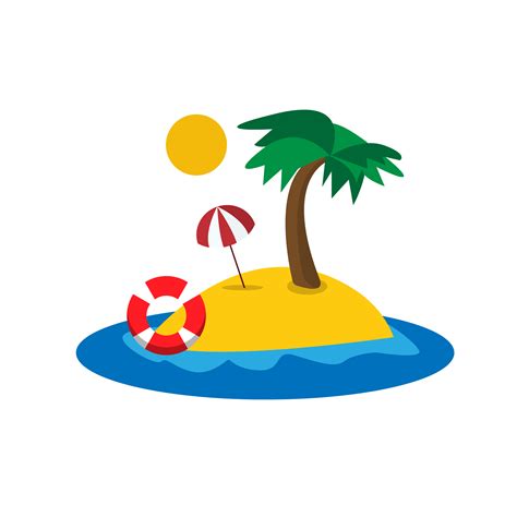 Island Clipart : Deserted Island Illustrations, Royalty-Free Vector ...