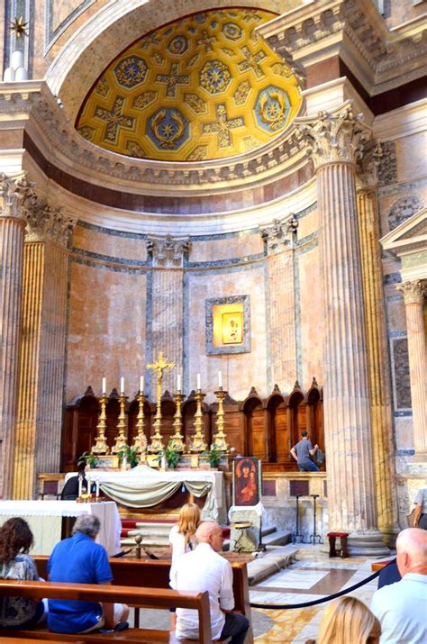 Panthéon Rome | Altar principal réorganisé au début du XVIIIè siècle ...