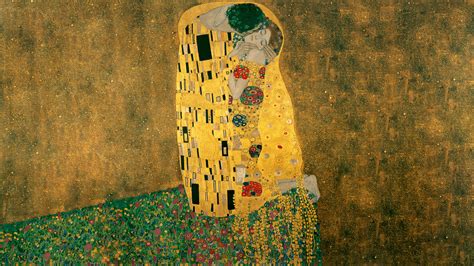 The Kiss Gustav Klimt Wallpaper