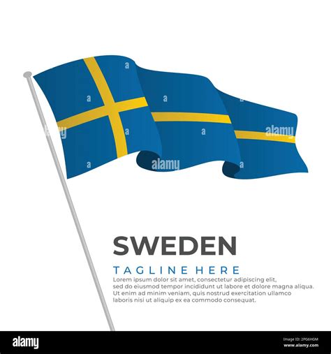 Template vector Sweden flag modern design. Vector illustration Stock Vector Image & Art - Alamy