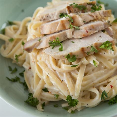 Guilt-Free Creamy Chicken Alfredo | Chicken Pasta Recipes | POPSUGAR Food Photo 1