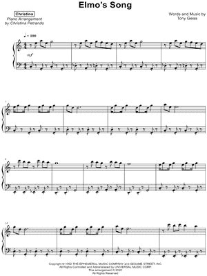 "Elmo's Song" Sheet Music - 4 Arrangements Available Instantly - Musicnotes