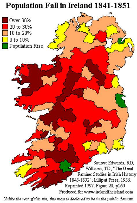 Ireland's Catastrophic Population Decline 1841-51 Due To The Potato ...