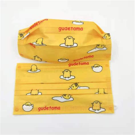 Gudetama Face Masks for Adult 3Plys / 50pcs Mask Protective Designed Disposable cartoon | Shopee ...