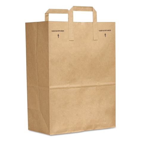 General 1/6 BBL Paper Grocery Bag, 70lb Kraft, Standard 12 x 7 x 17, 300 bags - Walmart.com ...