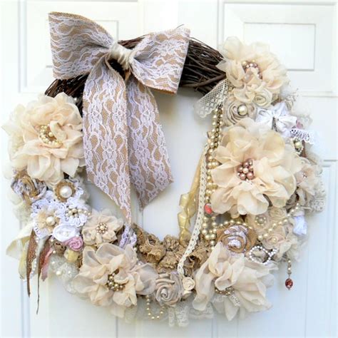 Shabby Chic Wreaths - Etsy