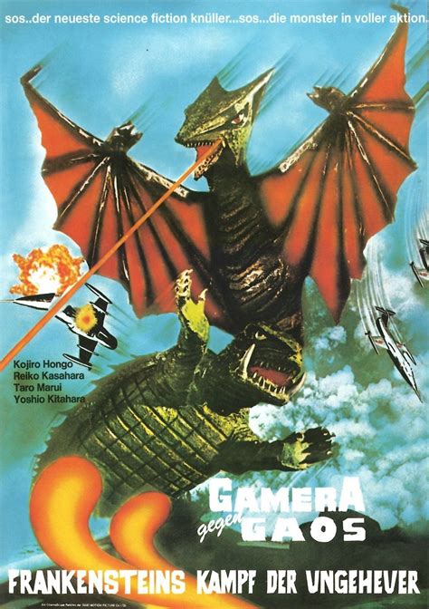 GERMAN poster for GAMERA VS GYAOS (1967) | Classic sci fi movies, Japanese horror, Classic movie ...