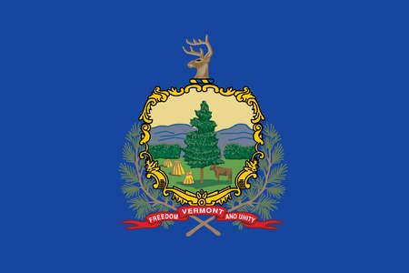 Stock Illustration - Vermont state flag