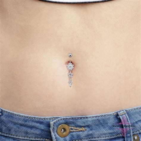 Belly Button Ring Belly Dance Jewelry Navel Ring Surgical - Etsy