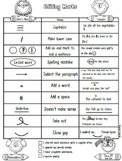 Editing Marks Sheet | Teacher's Take-Out