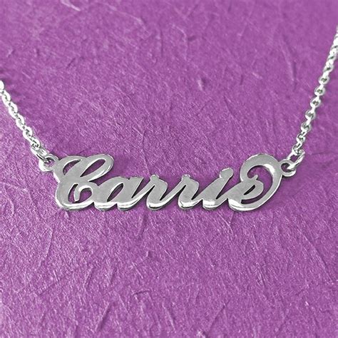 Carrie Name Necklace, Personalized Name Necklace, Custom Name Necklace ...