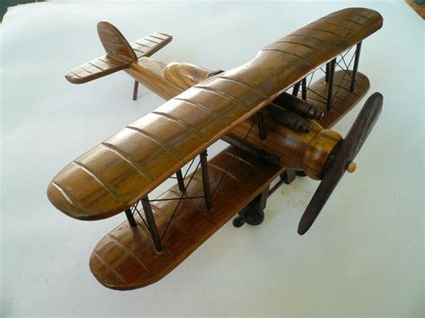 Vintage Airplane Wood Model by accentonvintage on Etsy