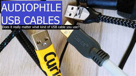 AUDIOPHILE USB CABLES COMPARISON - YouTube