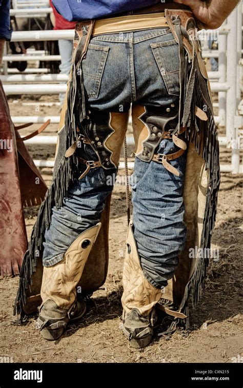 Cowboy chaps clothing leather hi-res stock photography and images - Alamy