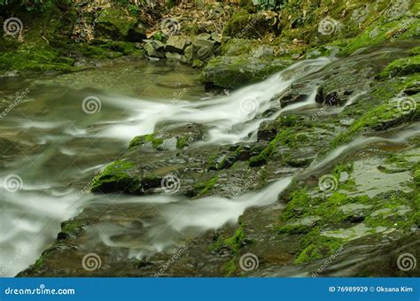 During the waterfall stock image. Image of freshness - 76989929