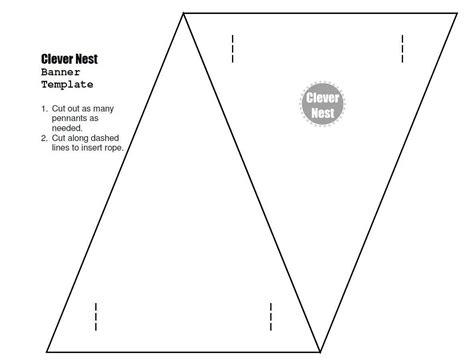 Free Downloadable Bunting Template. Yer Welcome :) | Free in Triangle Banner Template Free ...