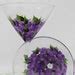 Hand Painted Martini Glasses With Violets set of 2 - Etsy