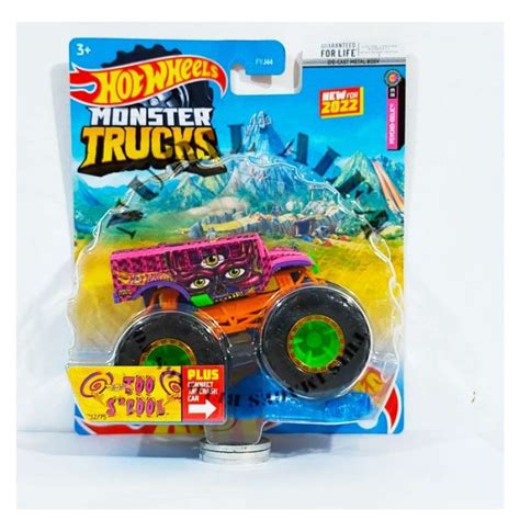 Promo Hot Wheels Monster Trucks - Too S'Cool - School Bus - Hotwheels ...