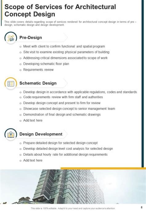 One Pager Architectural Concept Design Proposal Template | Presentation ...