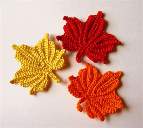 Small Maple Leaves Crochet Pattern | Etsy