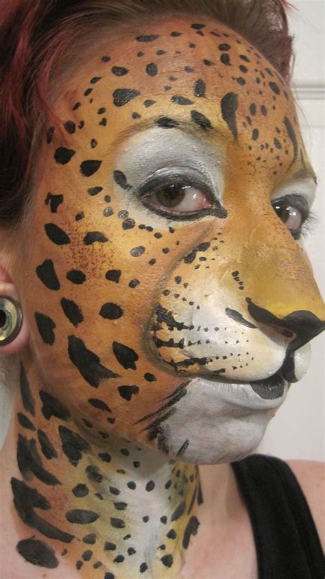 Leopard full face paint | Face Paint | Pinterest | Face, Face paintings and Cheetah face paint