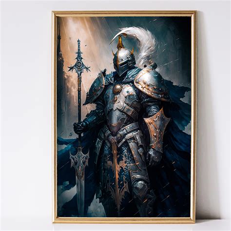 Paladin Art Knight Art Fantasy Art Mythical Art Magical - Etsy