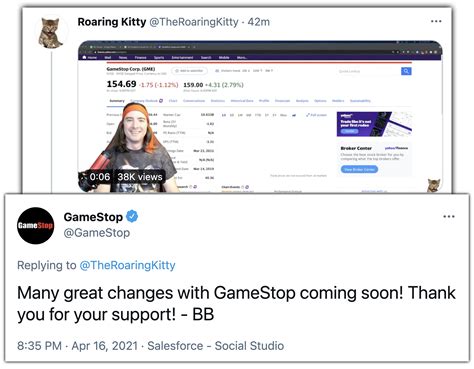 Roaring Kitty Tweets Farewell, GameStop Responds | GameStop Due Diligence • GMEdd.com