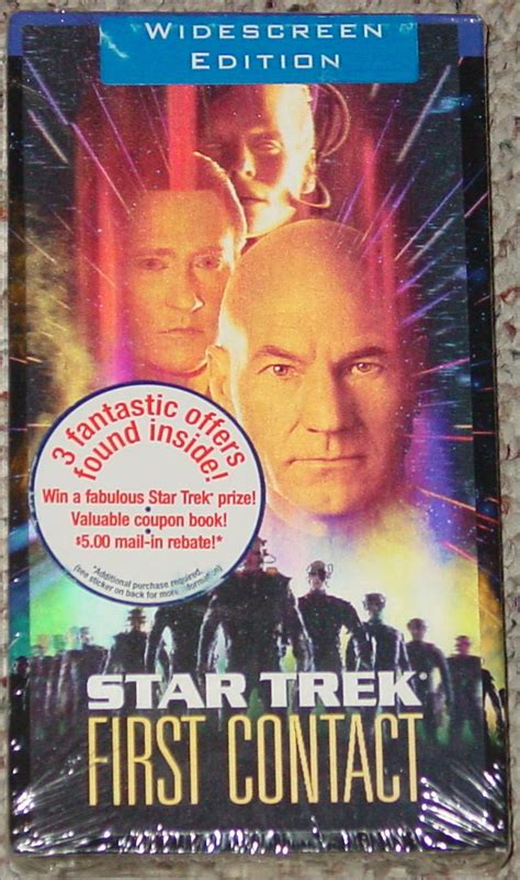 VHS STAR TREK FIRST CONTACT WIDESCREEN VIDEO 1997 PARAMOUNT NEW FACTORY SEALED - VHS Tapes