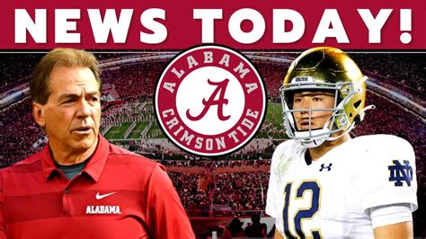 BOMB! IT HAS BEEN ANNOUNCED! ALABAMA CRIMSON TIDE FOOTBALL NEWS! NCAA ...