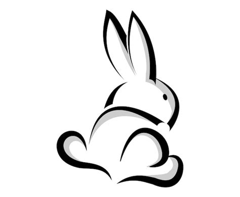 Premium Vector | Web bunny logo character, vector icon