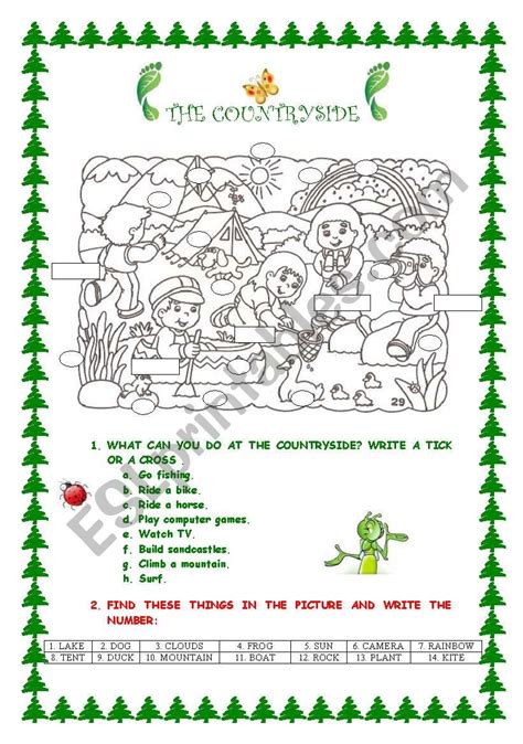 THE COUNTRYSIDE - ESL worksheet by nanaduhalde